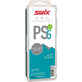 Парафин без содержания фтора SWIX PS5 Turquoise Парафин без содержания фтора SWIX PS5 Turquoise