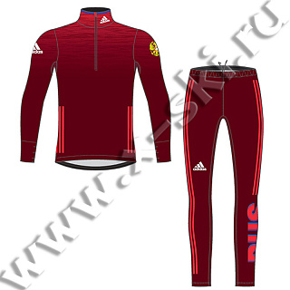 Комбинезон для лыжных гонок легкий мужской ADIDAS XC LIGHT RUS LOGO