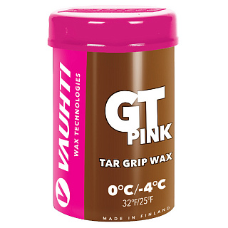 Мазь держания твердая смоляная без содержания фтора VAUHTI GT PINK Мазь держания твердая смоляная без содержания фтора VAUHTI GT PINK