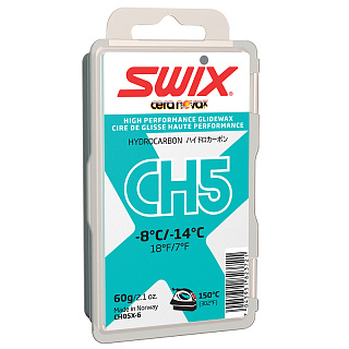 Парафин без содержания фтора SWIX CH5X Turquoise Парафин без содержания фтора SWIX CH5X Turquoise