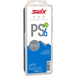 Мазь скольжения (парафин) SWIX PS6 Blue