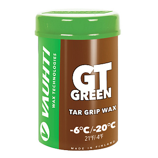 Мазь держания твердая смоляная без содержания фтора VAUHTI GT GREEN Мазь держания твердая смоляная без содержания фтора VAUHTI GT GREEN