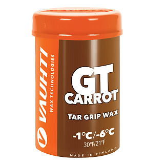 Мазь держания твердая смоляная без содержания фтора VAUHTI GT CARROT Мазь держания твердая смоляная без содержания фтора VAUHTI GT CARROT