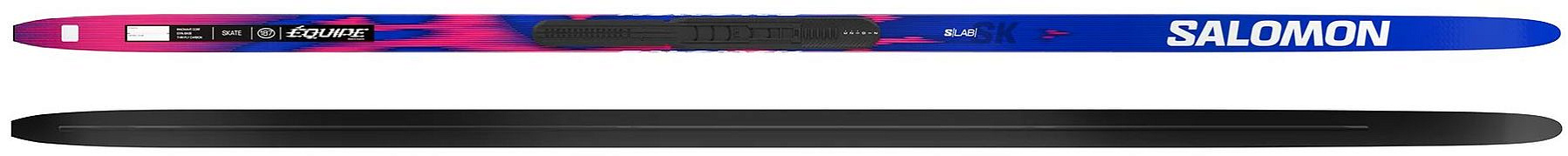 Беговые лыжи с креплениями для конькового хода SALOMON S-Lab Equipe Uni Cold Skate Shift структура SL22