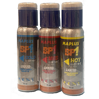 Парафин без содержания фтора MAPLUS BP1 COMBI (3 x 75ml), COLD, MED, HOT