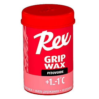 Мазь держания твердая с содержанием фтора REX Grip красная супер Мазь держания твердая с содержанием фтора REX Grip красная супер