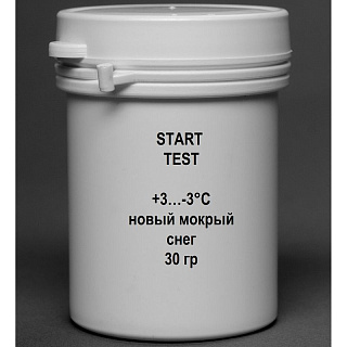 Порошок с высоким содержанием фтора START TEST +3…-3°С новый мокрый снег