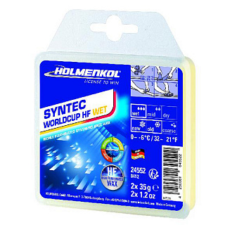 Парафин с высоким содержанием фтора HOLMENKOL Syntec WorldCup HF WET Парафин с высоким содержанием фтора HOLMENKOL Syntec WorldCup HF WET