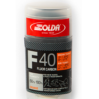 Парафин с высоким содержанием фтора SOLDA F40 CARBON оранжевый Парафин с высоким содержанием фтора SOLDA F40 CARBON оранжевый