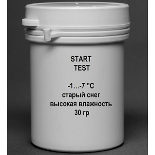 Порошок с высоким содержанием фтора START TEST -1…-7 °С старый снег, высокая влажность