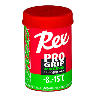 Мазь держания твердая с содержанием фтора REX Pro Grip зеленая