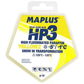 Парафин с высоким содержанием фтора MAPLUS HP3 Yellow Парафин с высоким содержанием фтора MAPLUS HP3 Yellow
