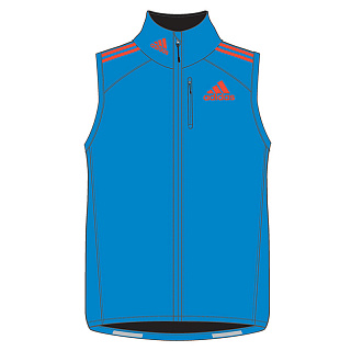 Жилет разминочный мужской ADIDAS Athlete Vest M 2015-2017 Жилет разминочный мужской ADIDAS Athlete Vest M 2015-2017