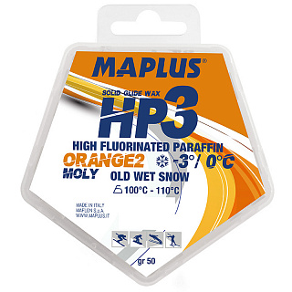 Парафин с высоким содержанием фтора MAPLUS HP3 Orange 2 Molybdeno Hot Additive Парафин с высоким содержанием фтора MAPLUS HP3 Orange 2 Molybdeno Hot Additive
