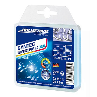 Парафин с высоким содержанием фтора HOLMENKOL SYNTEC World Cup HF 2.0 COLD Парафин с высоким содержанием фтора HOLMENKOL SYNTEC World Cup HF 2.0 COLD